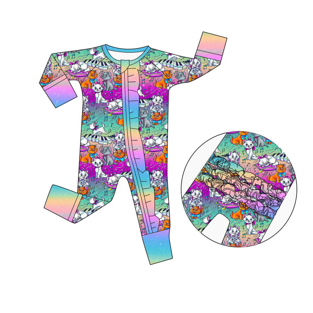 ππ± Everybody Wants to Be a Kitty Bamboo Ruffle Zippy πΆπ