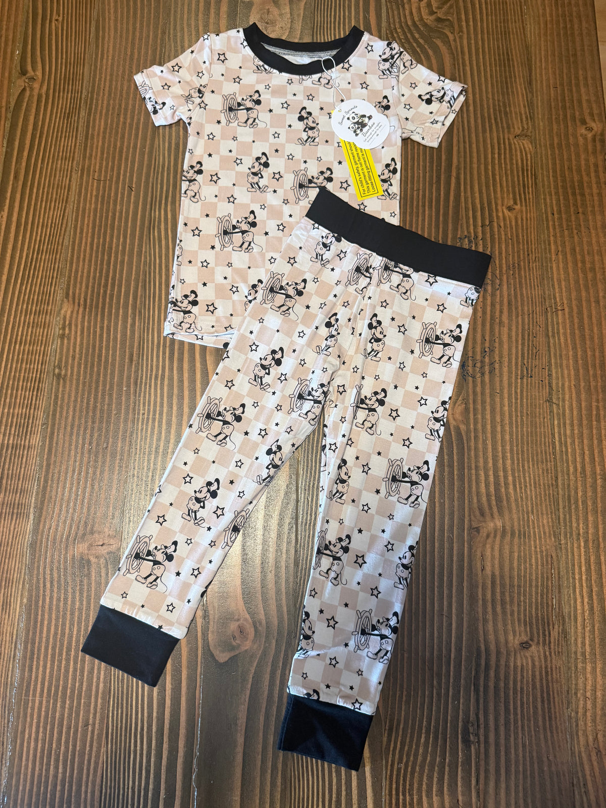 ⭐ Steamboat Stars — Two-Piece Bamboo Pajama Set