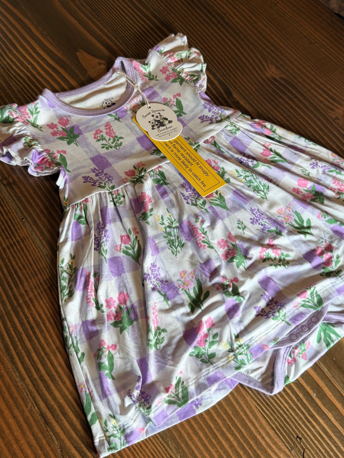 Lavender Dreams Bodysuit Twirl Dress πΈπ¦π