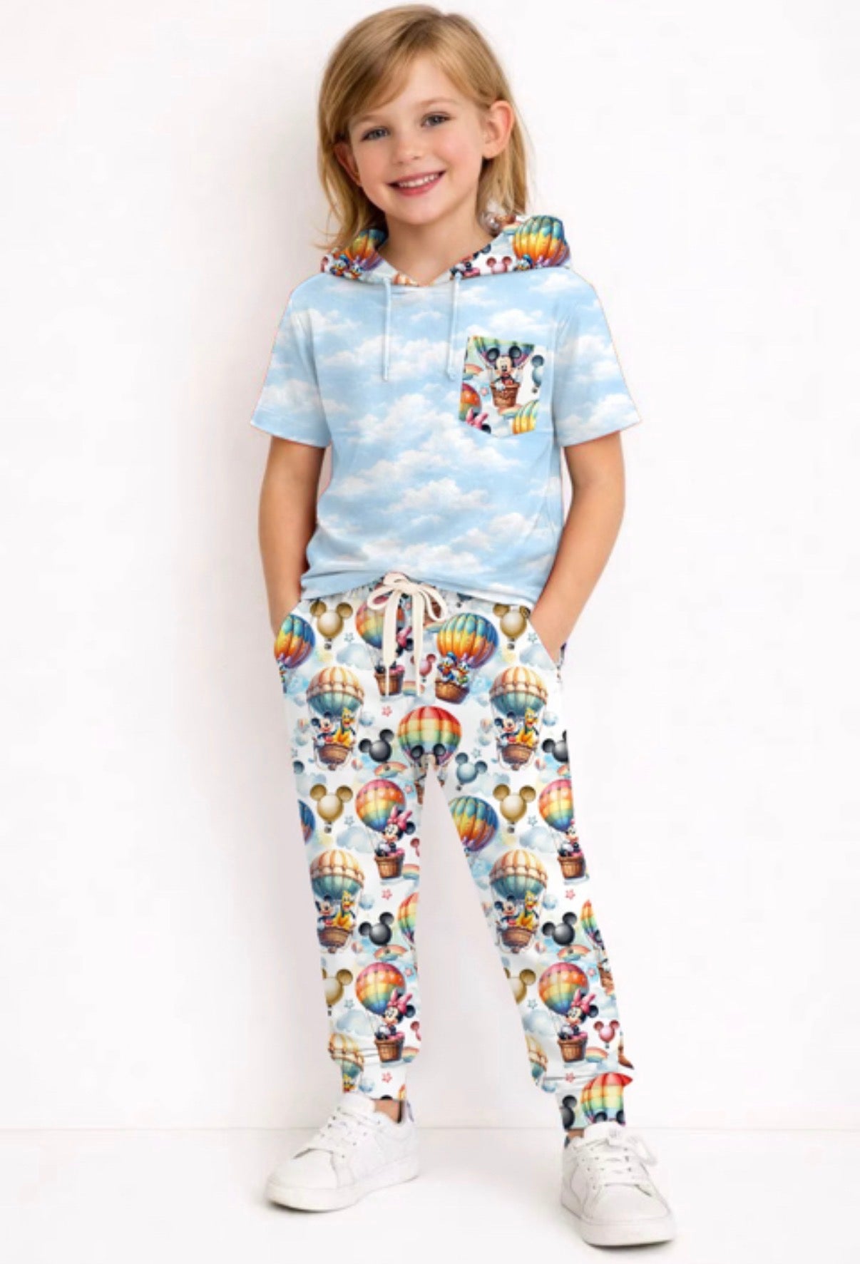 Mickey Hot Air Ballon French Terry Jogger Set