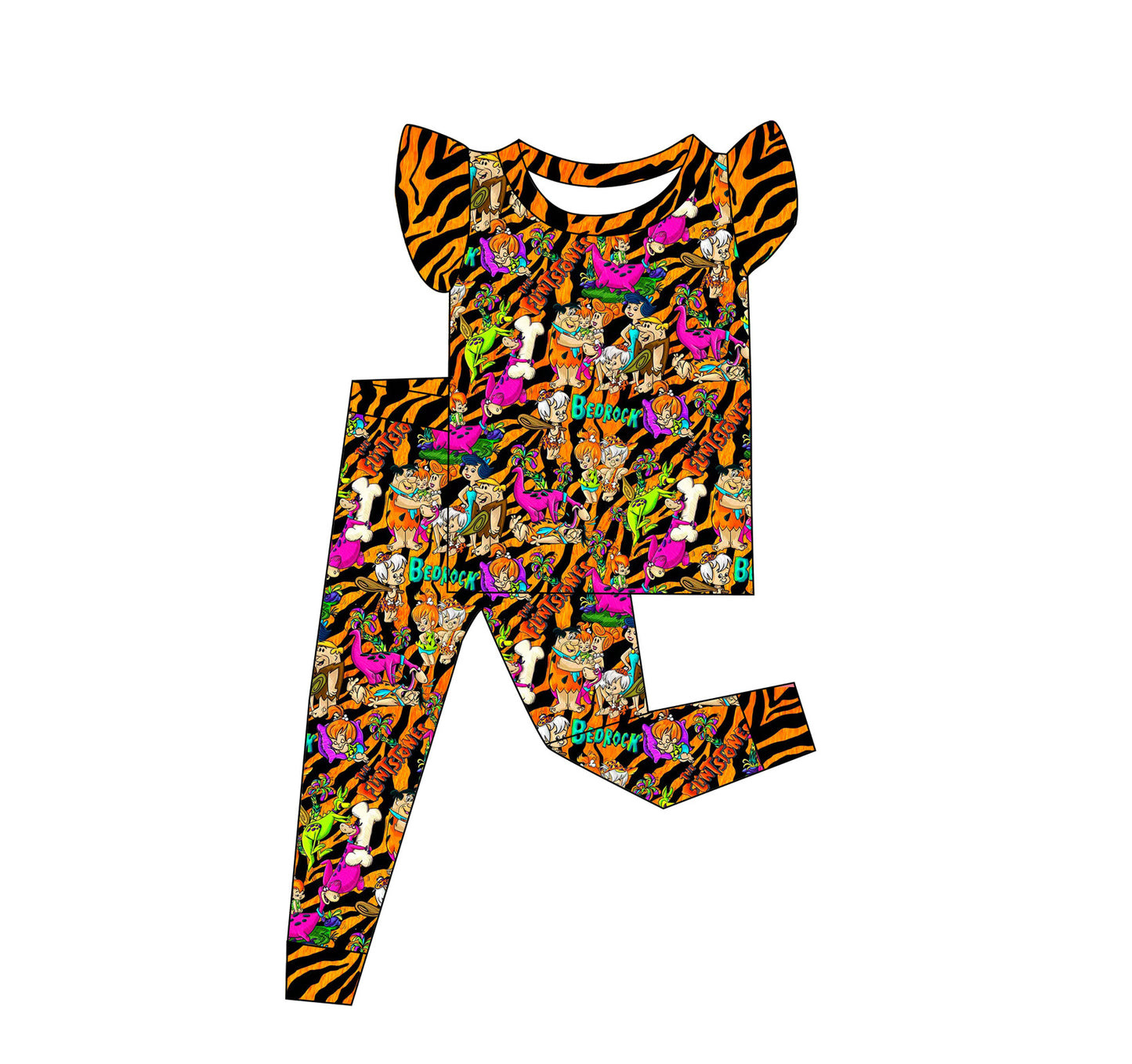 Bedrock Bash Flutter Sleeve PJ Set