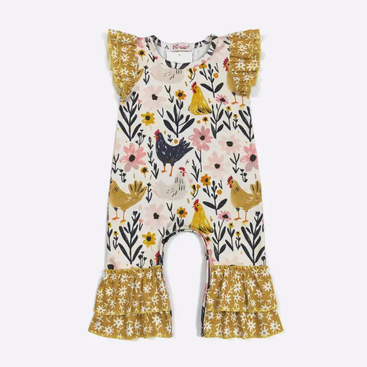 Hen Harvest Baby Romper