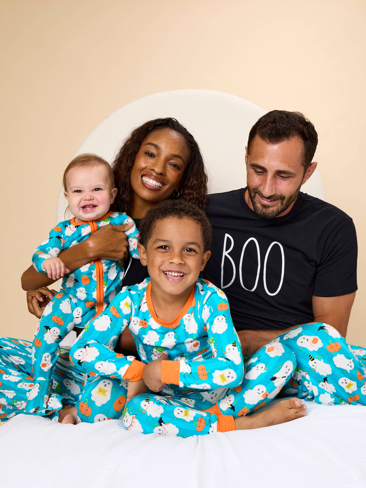 SoftSnooze™ Kids Bamboo Viscose Halloween Boo Bash Long Sleeve Pajama Set