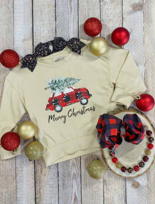 Merry Christmas Tree Hauler Top
