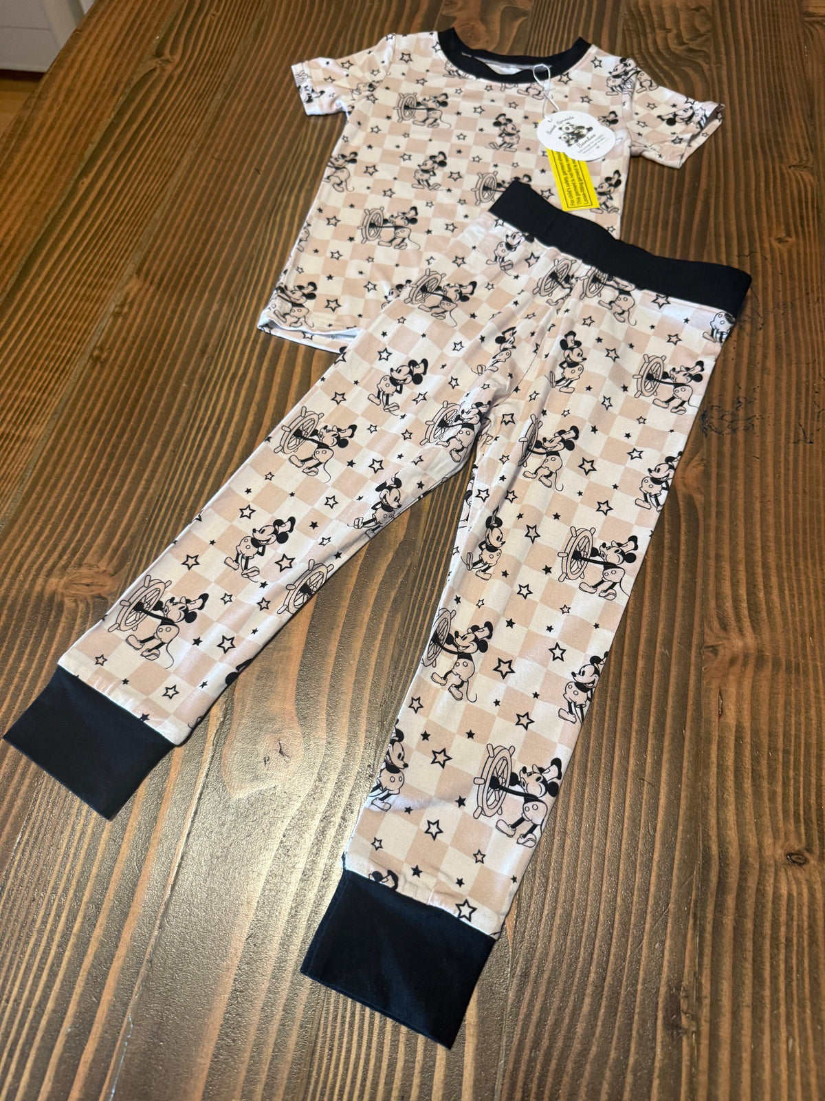 ⭐ Steamboat Stars — Two-Piece Bamboo Pajama Set