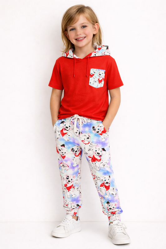 Those Darn Dogs Bamboo French Terry Joggers and Hooded T-shirt