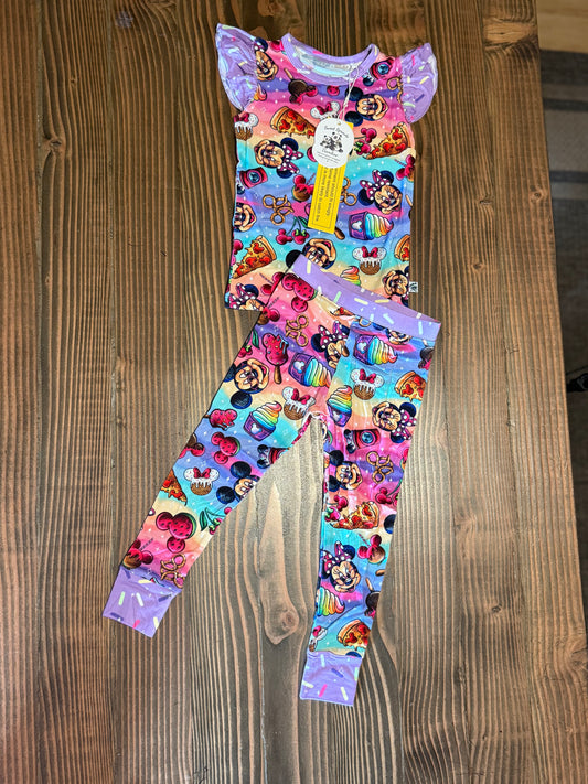 Main Street Treats Bamboo Flutter sleeve top and pants