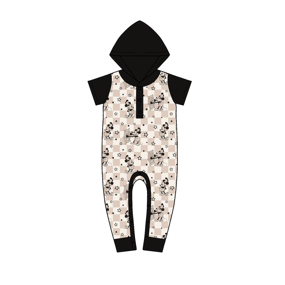 ⭐ Steamboat Stars — French Terry Bamboo Hooded Romper