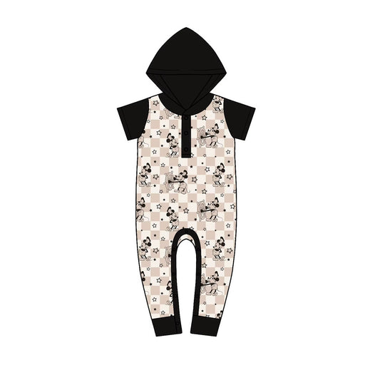 ⭐ Steamboat Stars — French Terry Bamboo Hooded Romper