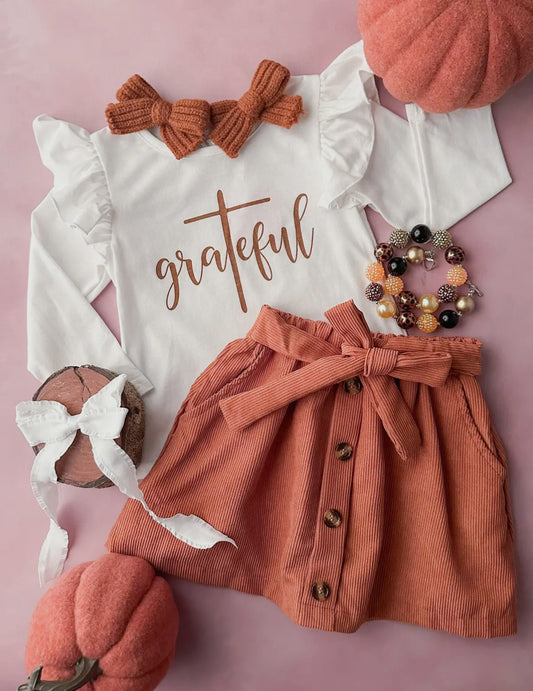 Grateful Tied Skirt Set