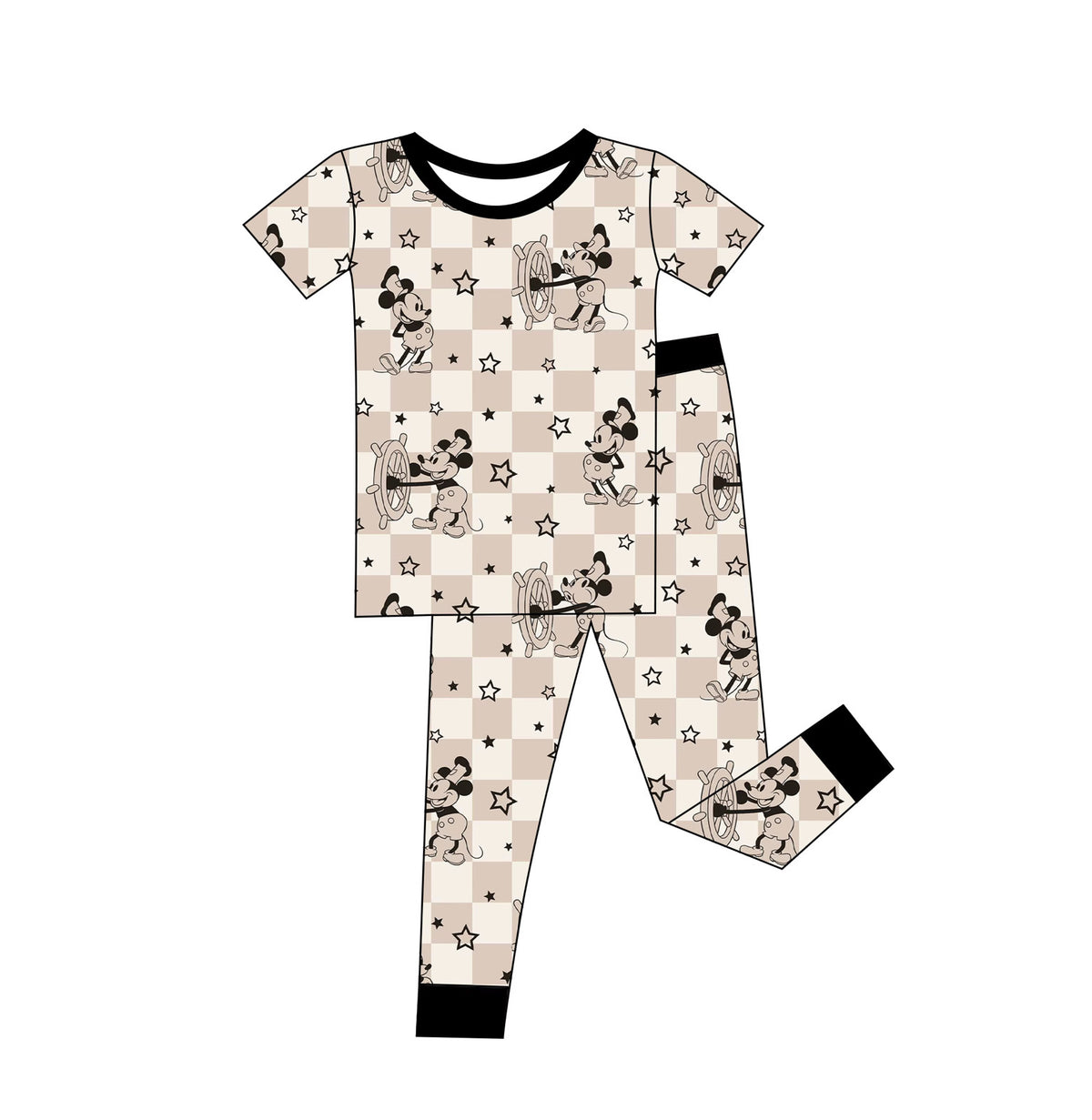 ⭐ Steamboat Stars — Two-Piece Bamboo Pajama Set