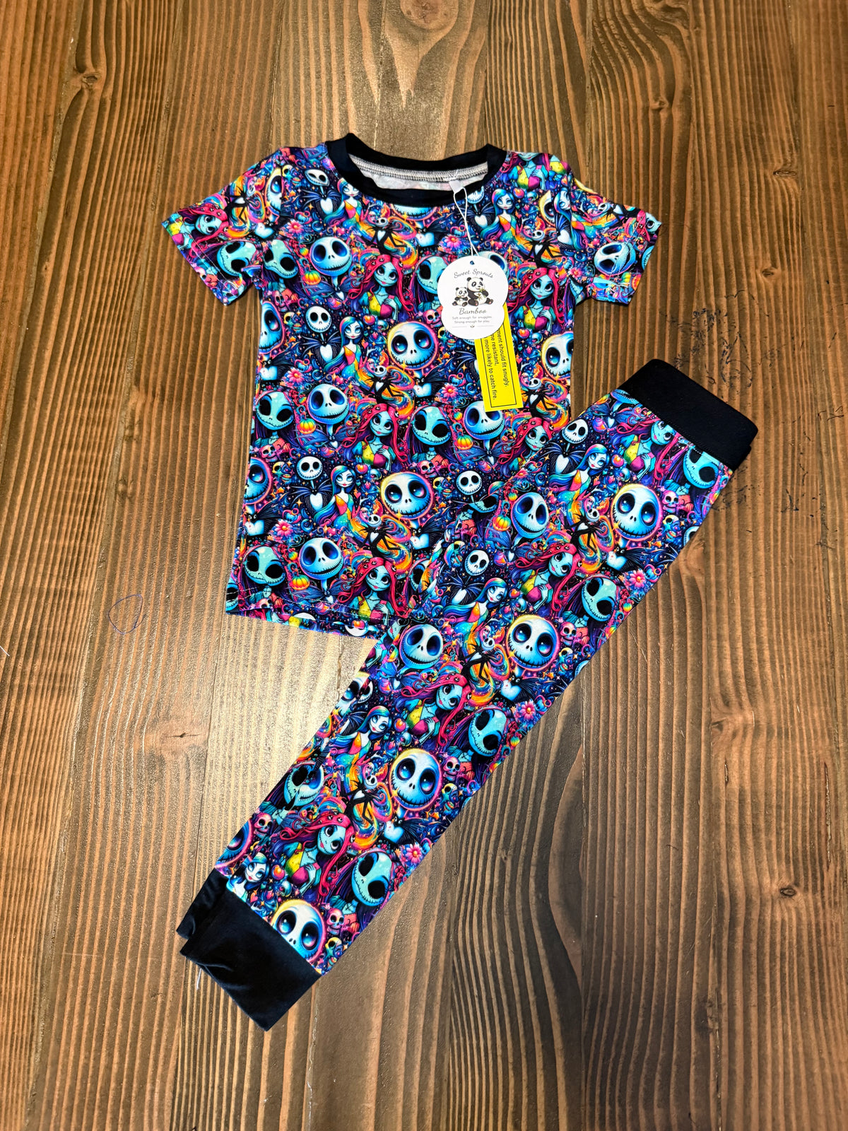 🌙 Nightmare Magic — Two-Piece Bamboo Pajama Set