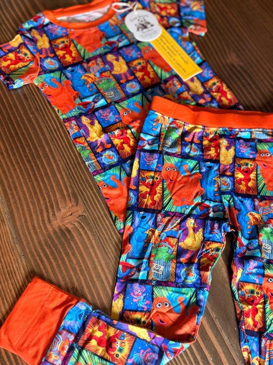Sunny Days on Sesame Street Bamboo Pajama Set