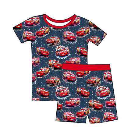 Midnight Racers Bamboo Short sleeve and Shorts PJ set