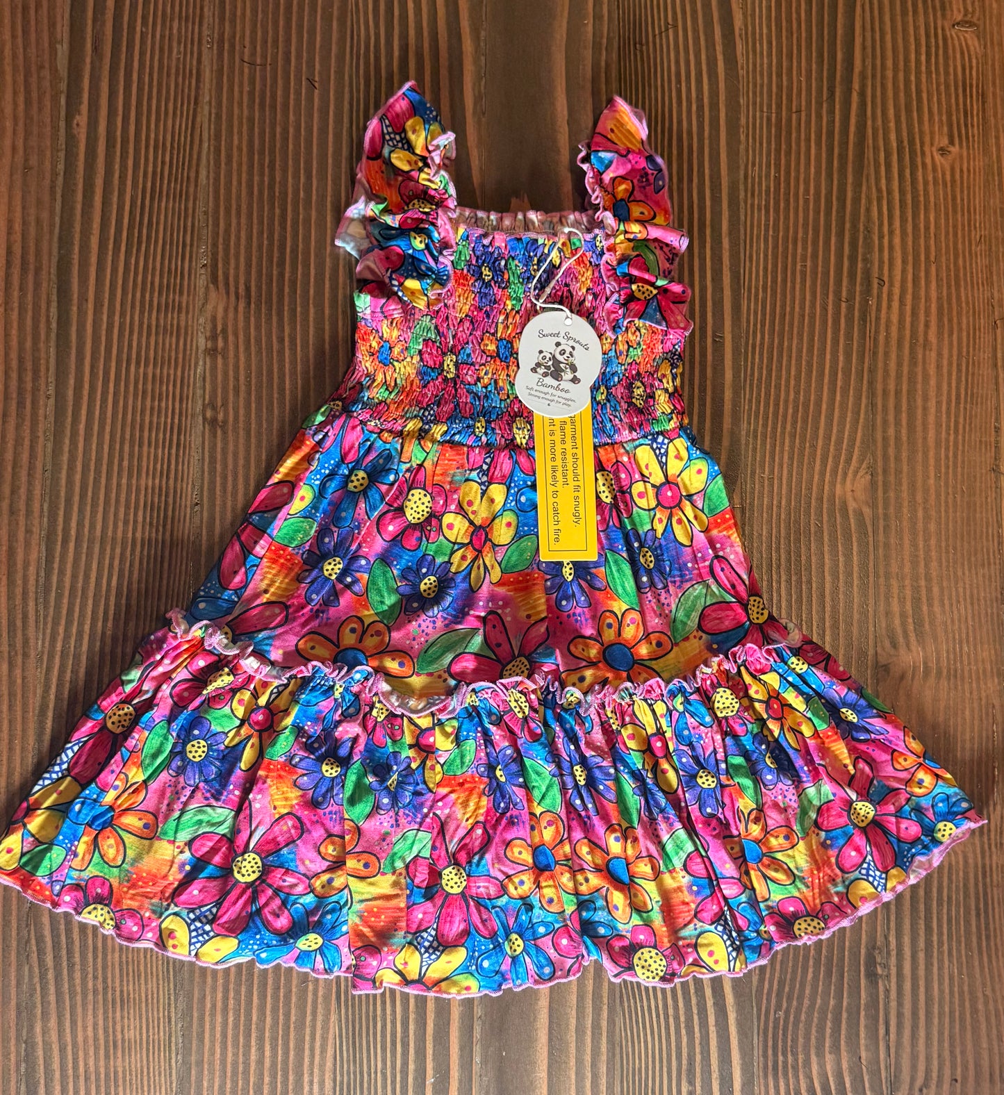 Bloom & Sparkle Smocked Ruffle Twirl Dress 🌸💃