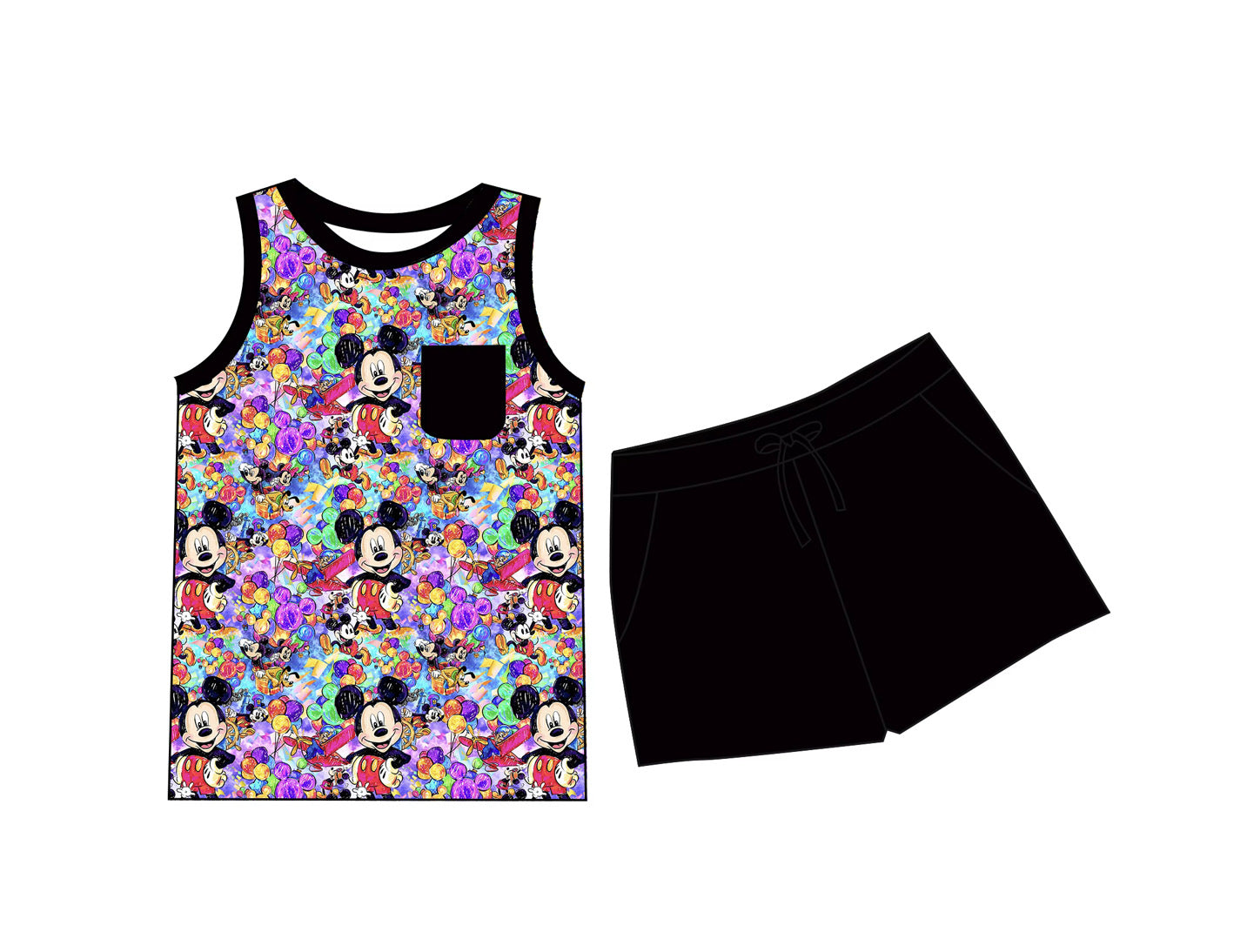 Magical Mickey tank and shorts set