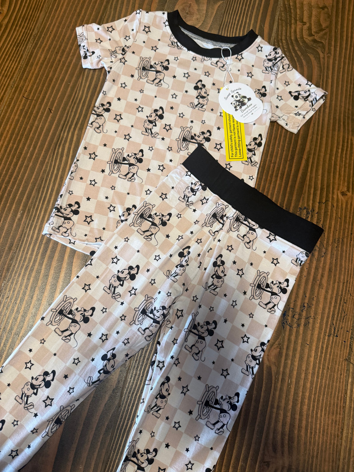 ⭐ Steamboat Stars — Two-Piece Bamboo Pajama Set