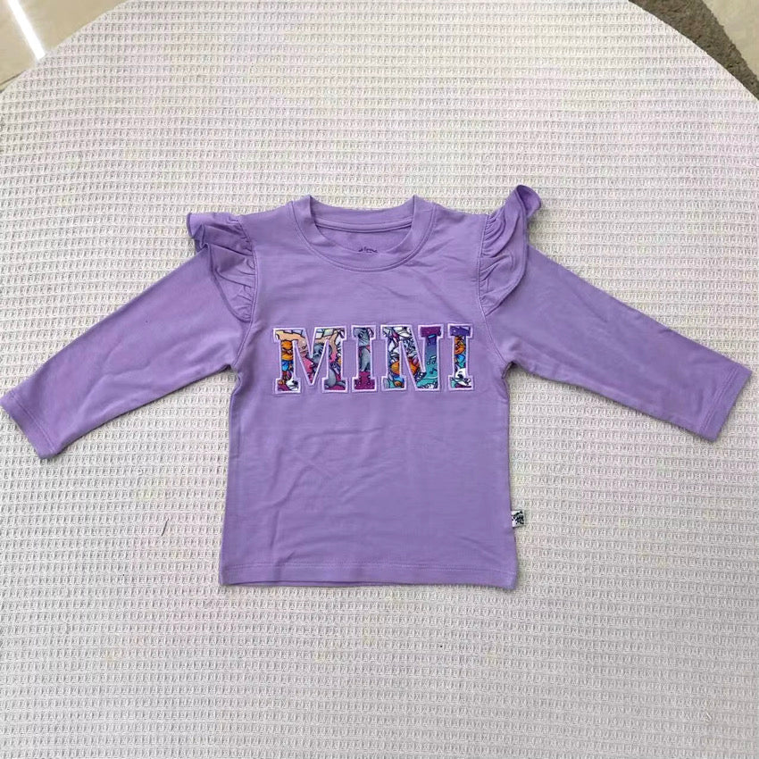 MINI French Terry Ruffle Crewneck