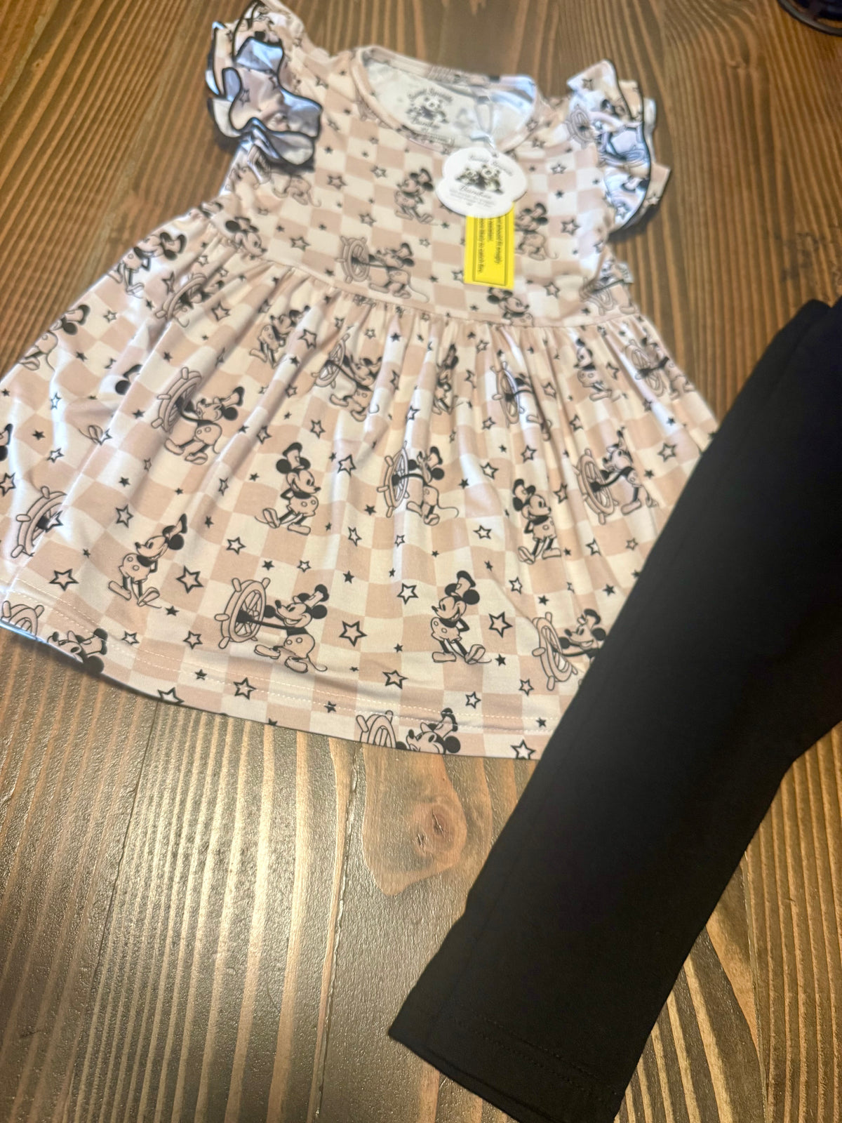 Steamboat Stars Bamboo Peplum set
