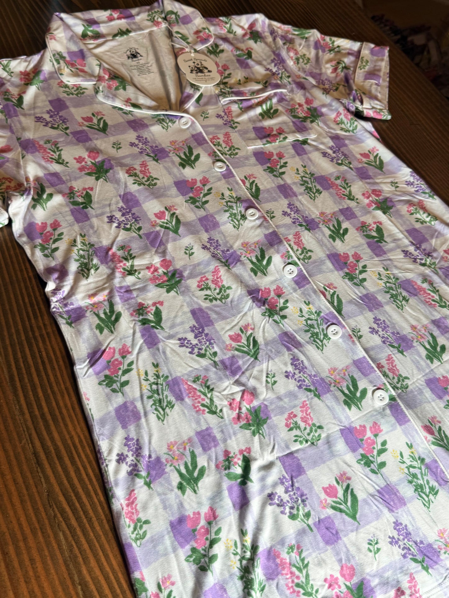 Lavender Dreams Adult Bamboo Nightgown 💜🌿