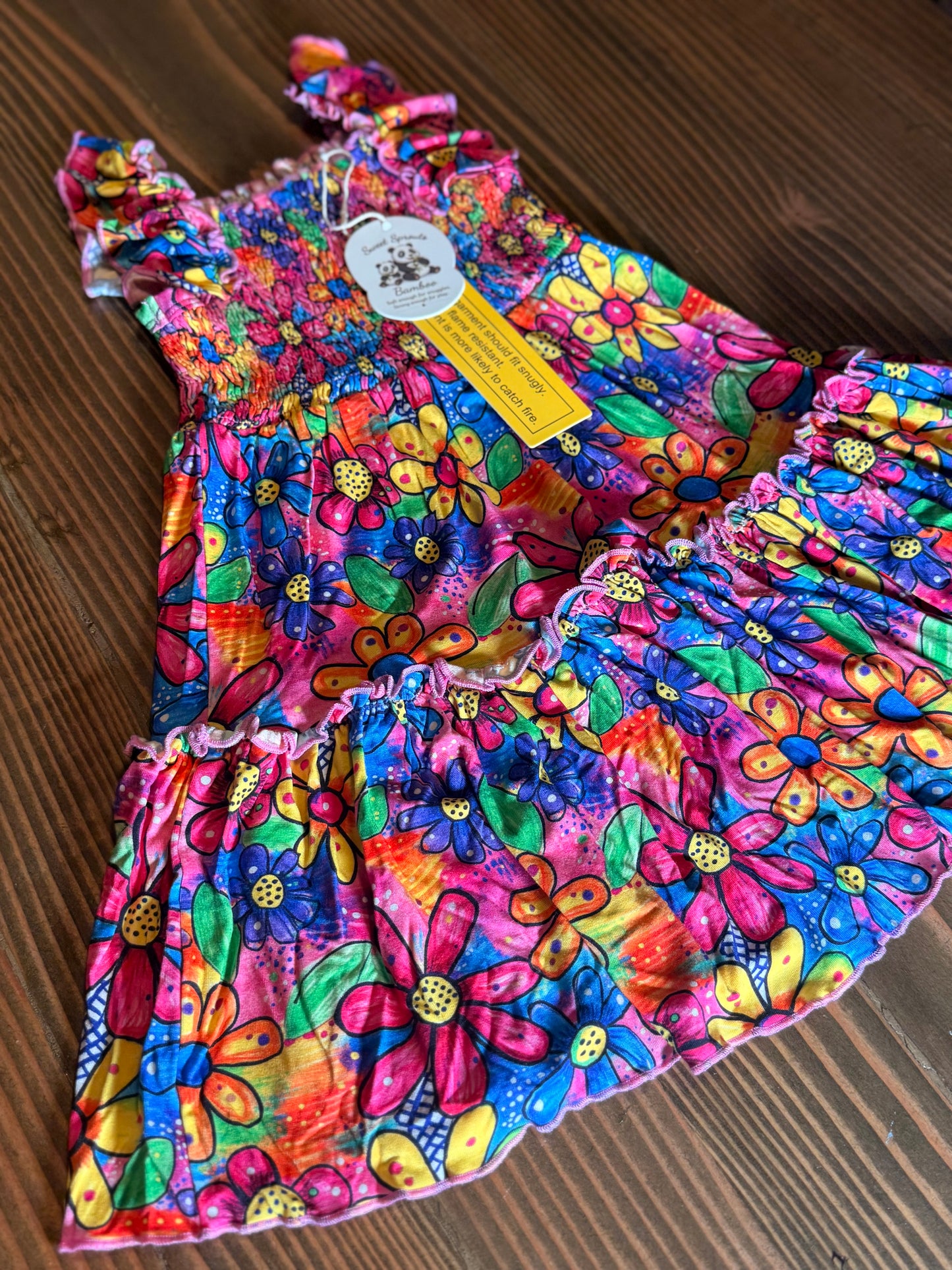 Bloom & Sparkle Smocked Ruffle Twirl Dress 🌸💃