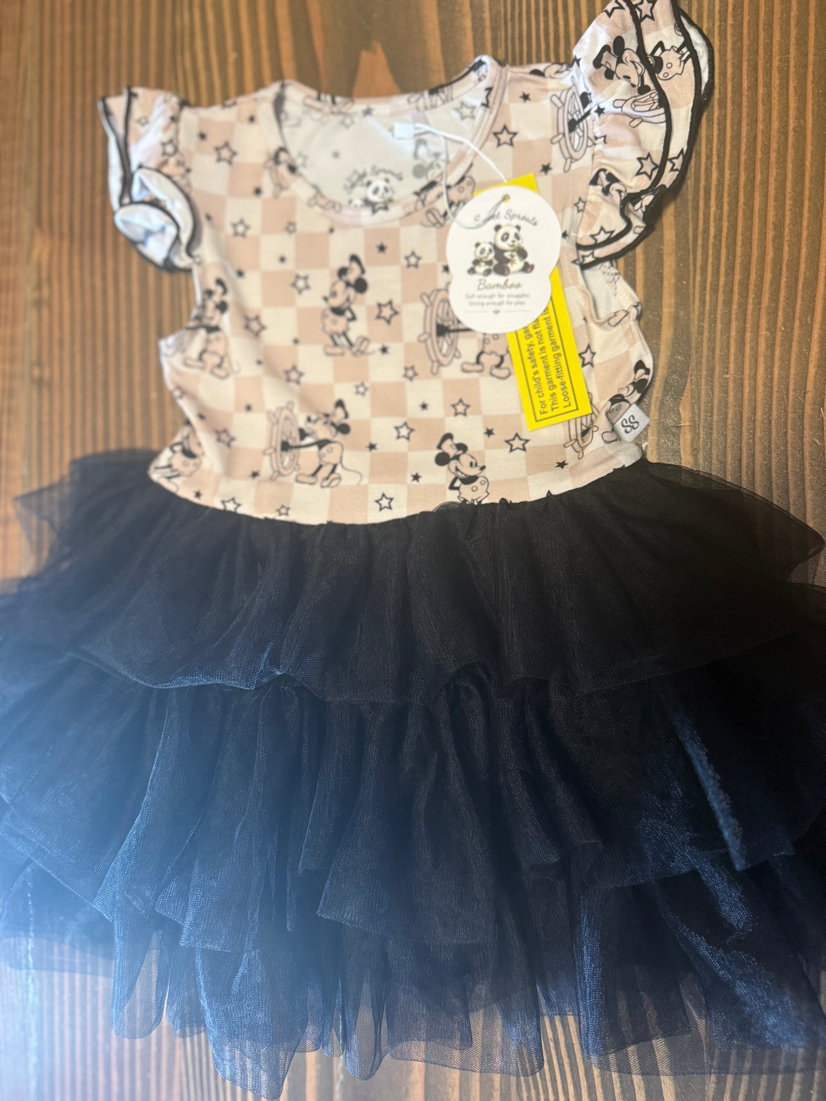 🖤 Steamboat Stars — Bamboo Tutu Dress