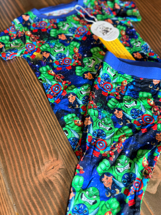 Stitch to the Rescue Bamboo PJ Set