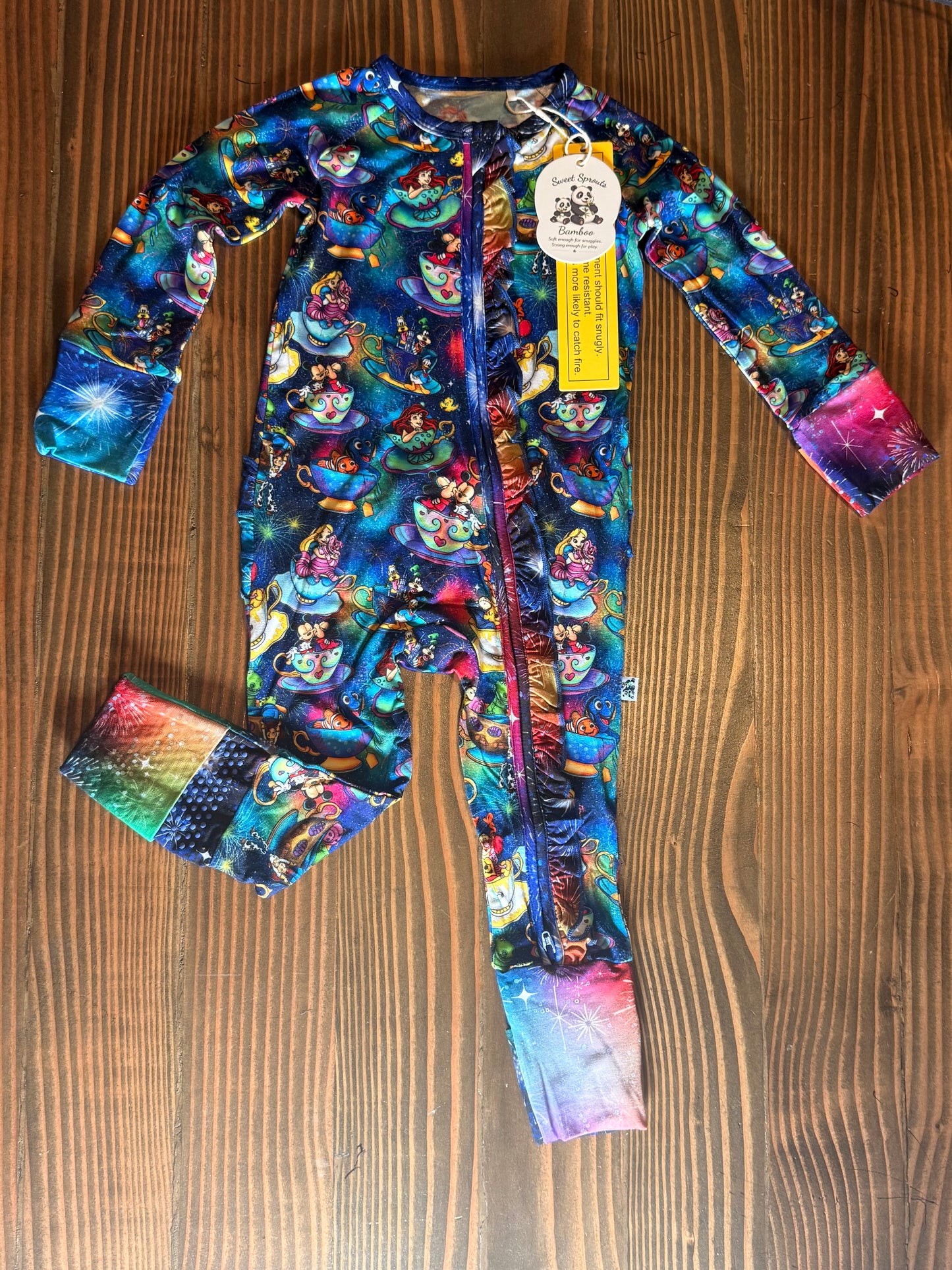 Midnight Tea Party Magic Bamboo Zippy 👶☕✨