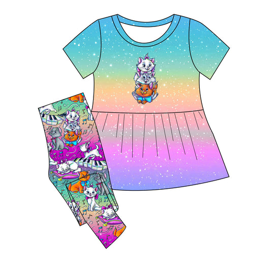 Everybody wants to be a Kitty Bamboo Peplum with leggings