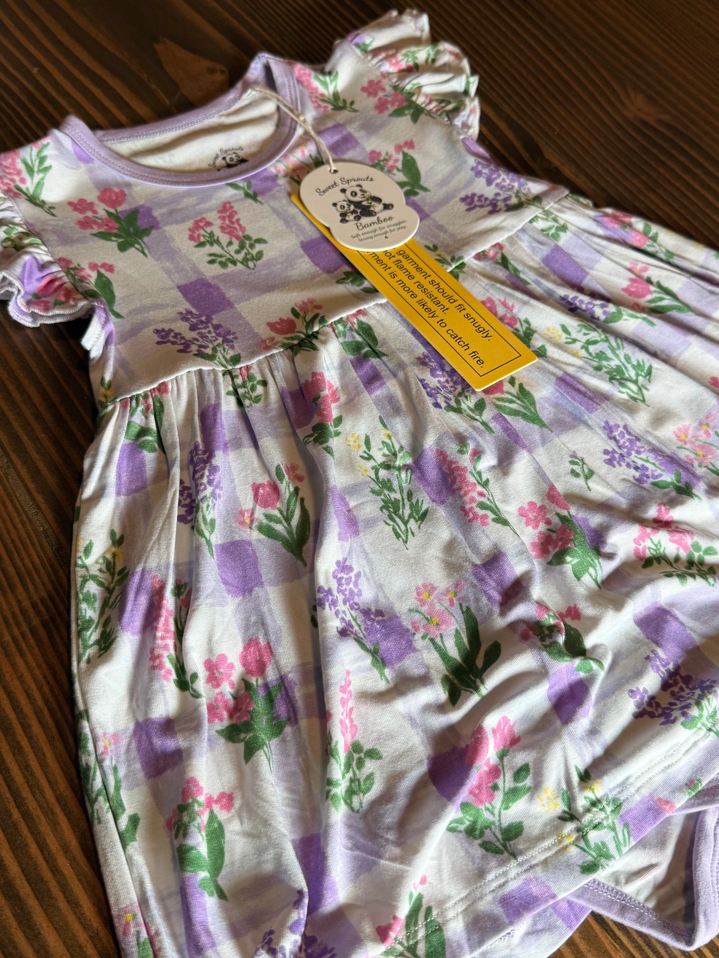Lavender Dreams Bodysuit Twirl Dress 🌸🦋💜