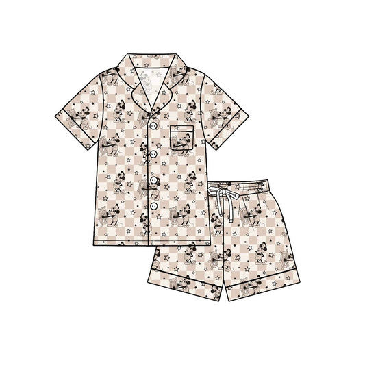 🖤 Steamboat Stars — Adult Bamboo Pajama Set