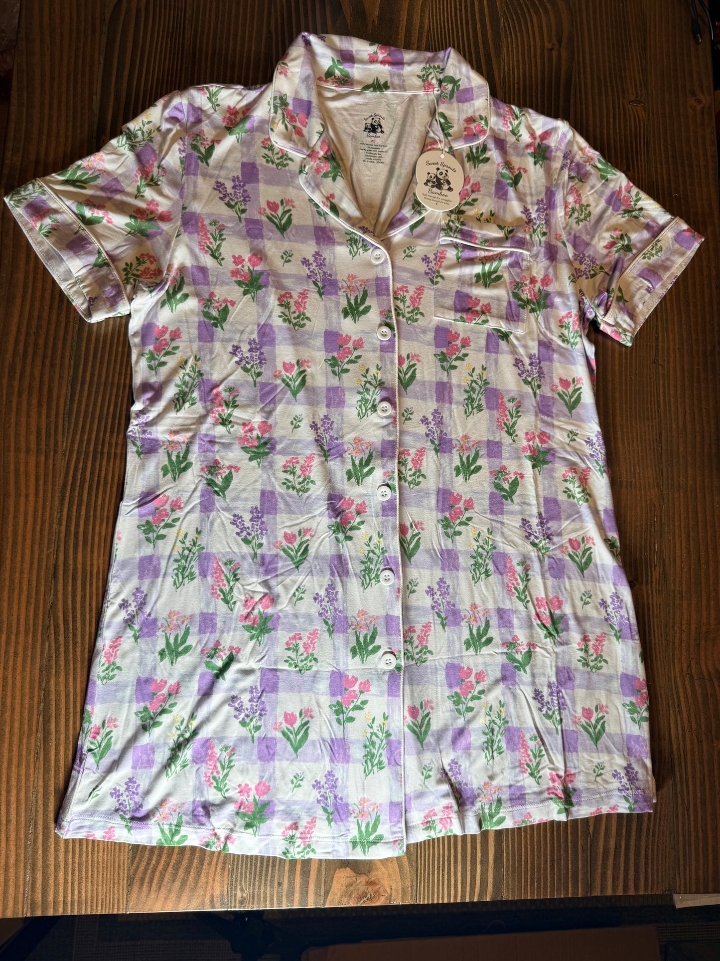 Lavender Dreams Adult Bamboo Nightgown 💜🌿