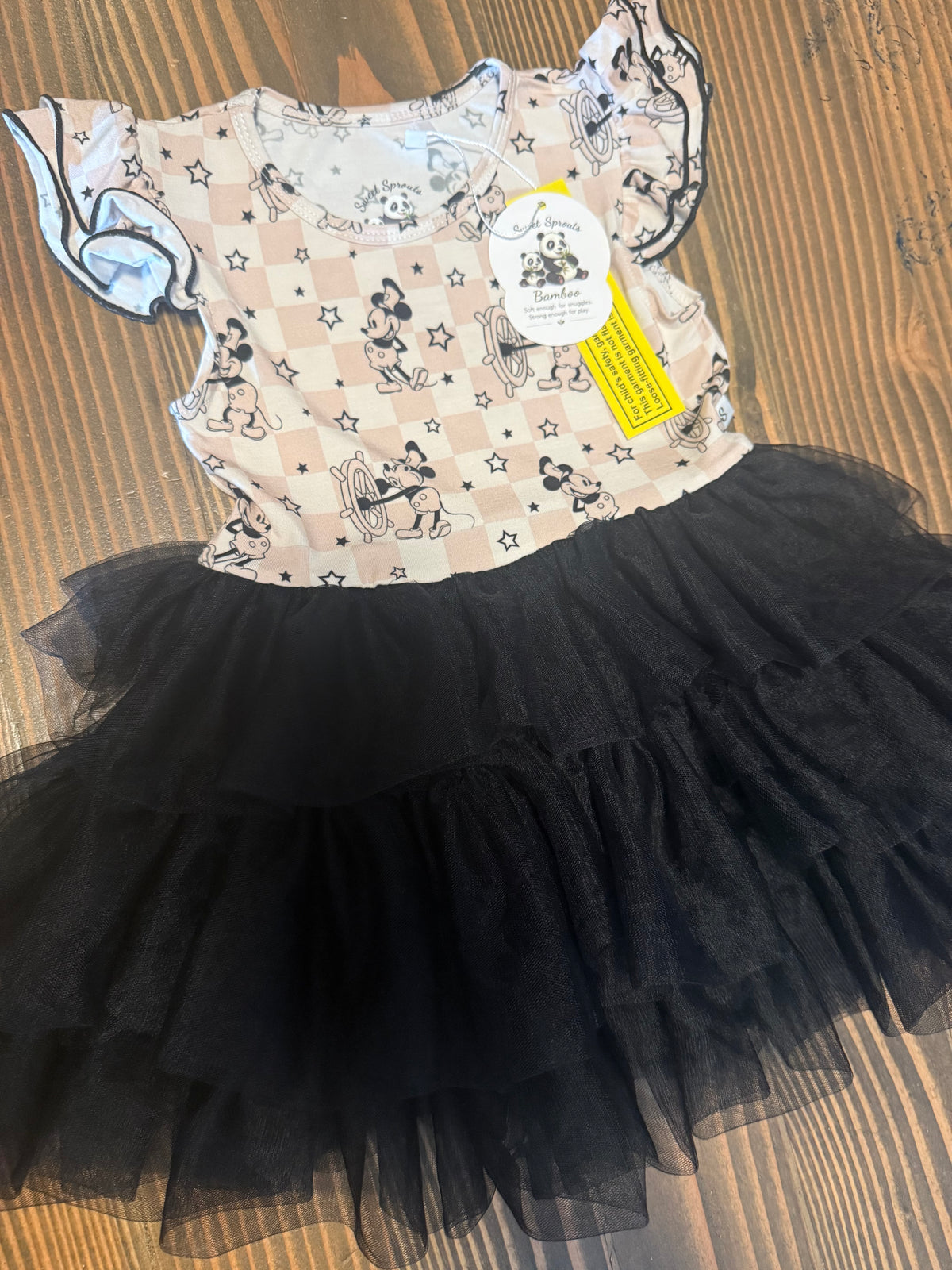 🖤 Steamboat Stars — Bamboo Tutu Dress