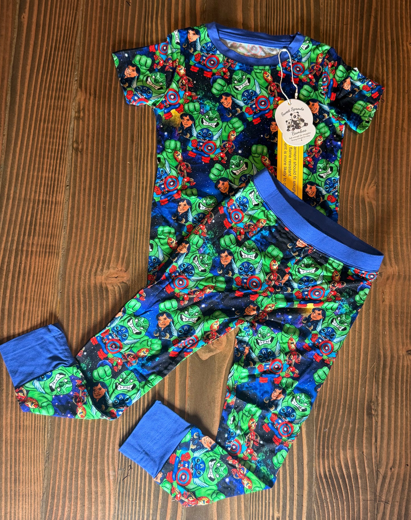 Stitch to the Rescue Bamboo PJ Set
