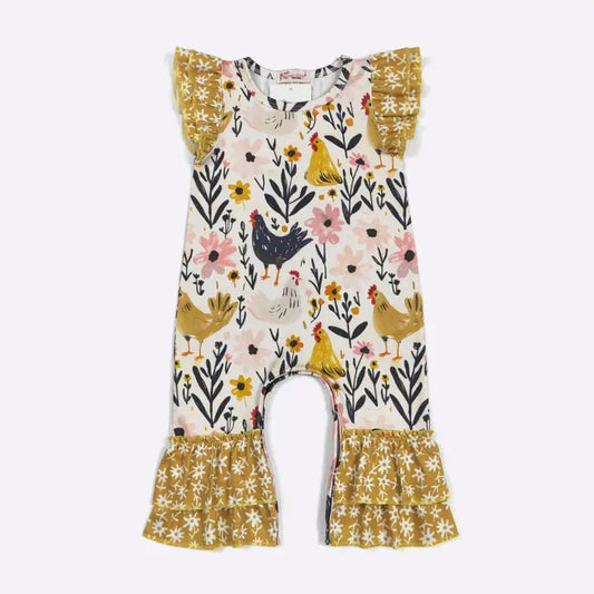 Hen Harvest Baby Romper