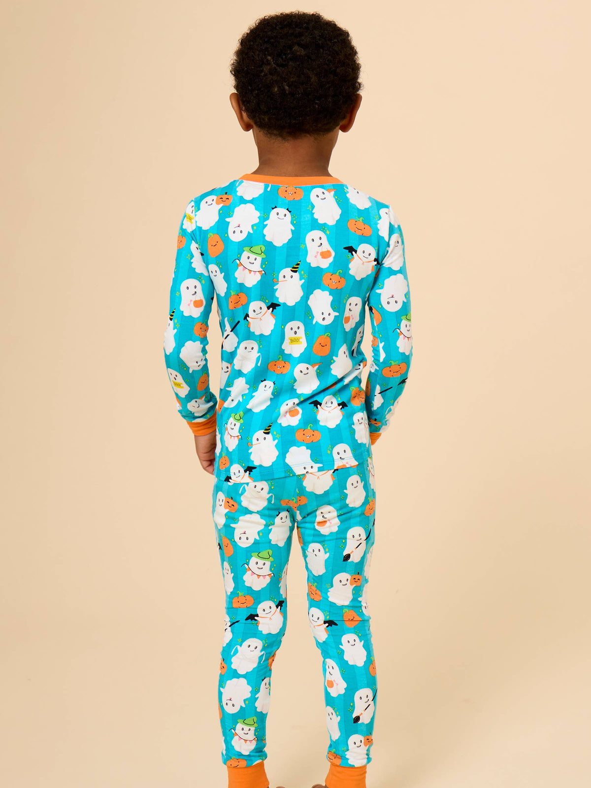 SoftSnooze™ Kids Bamboo Viscose Halloween Boo Bash Long Sleeve Pajama Set