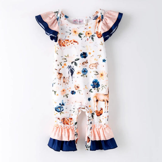 Blooming Farm Baby Romper
