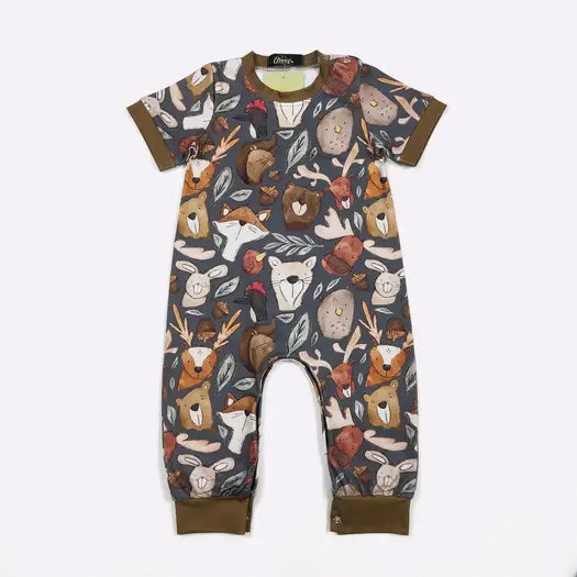 Forest Critters Boy Romper